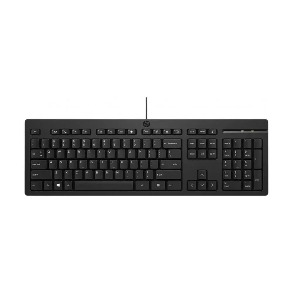 TECLADO HP 125 TPA-P001K ALAMBRICO NEGRO